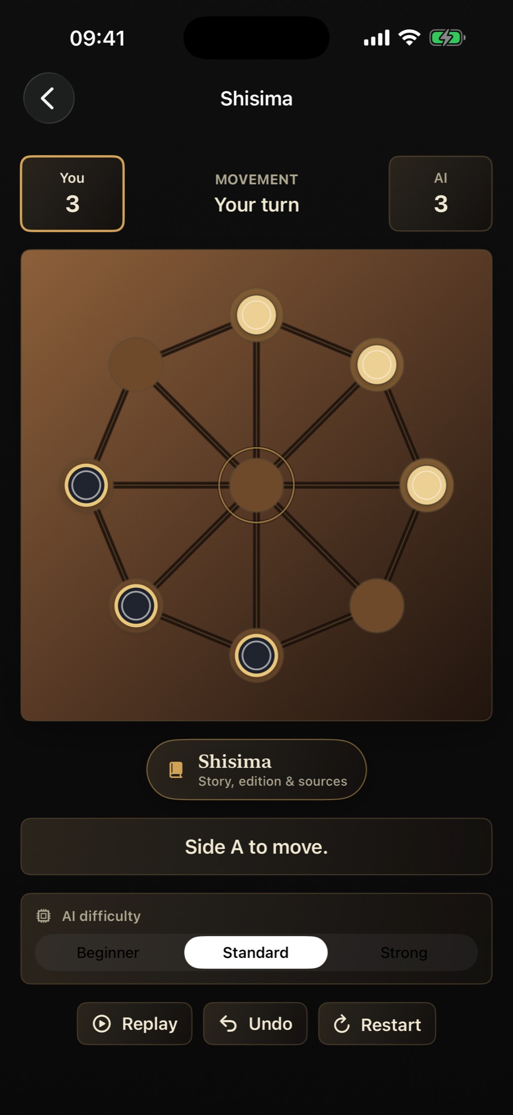 Forgotten Games Shisima app screen on iPhone