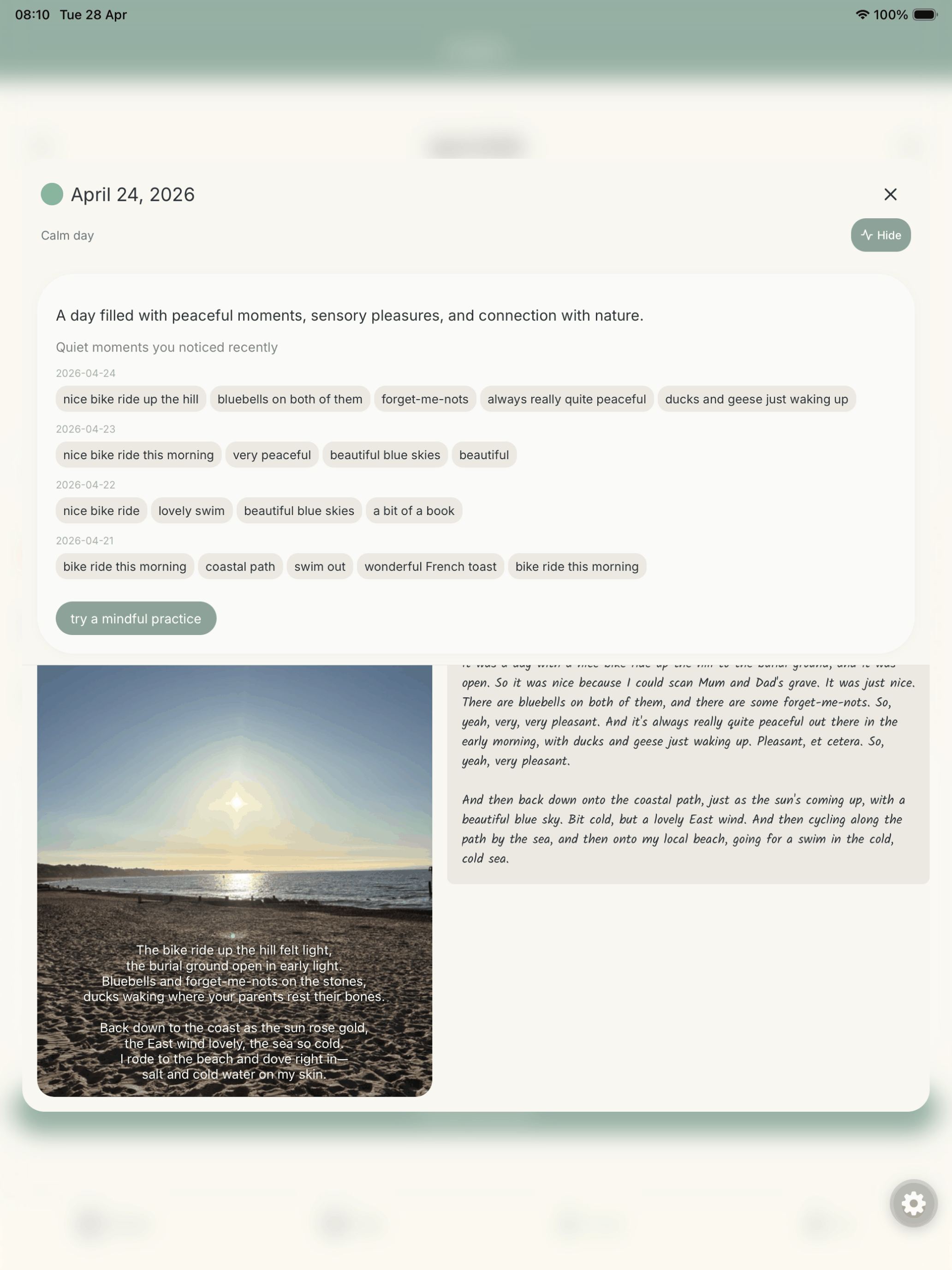 Weekly reflection
